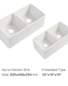 Farmhouse Apron Single Bowl Sink - Image 2